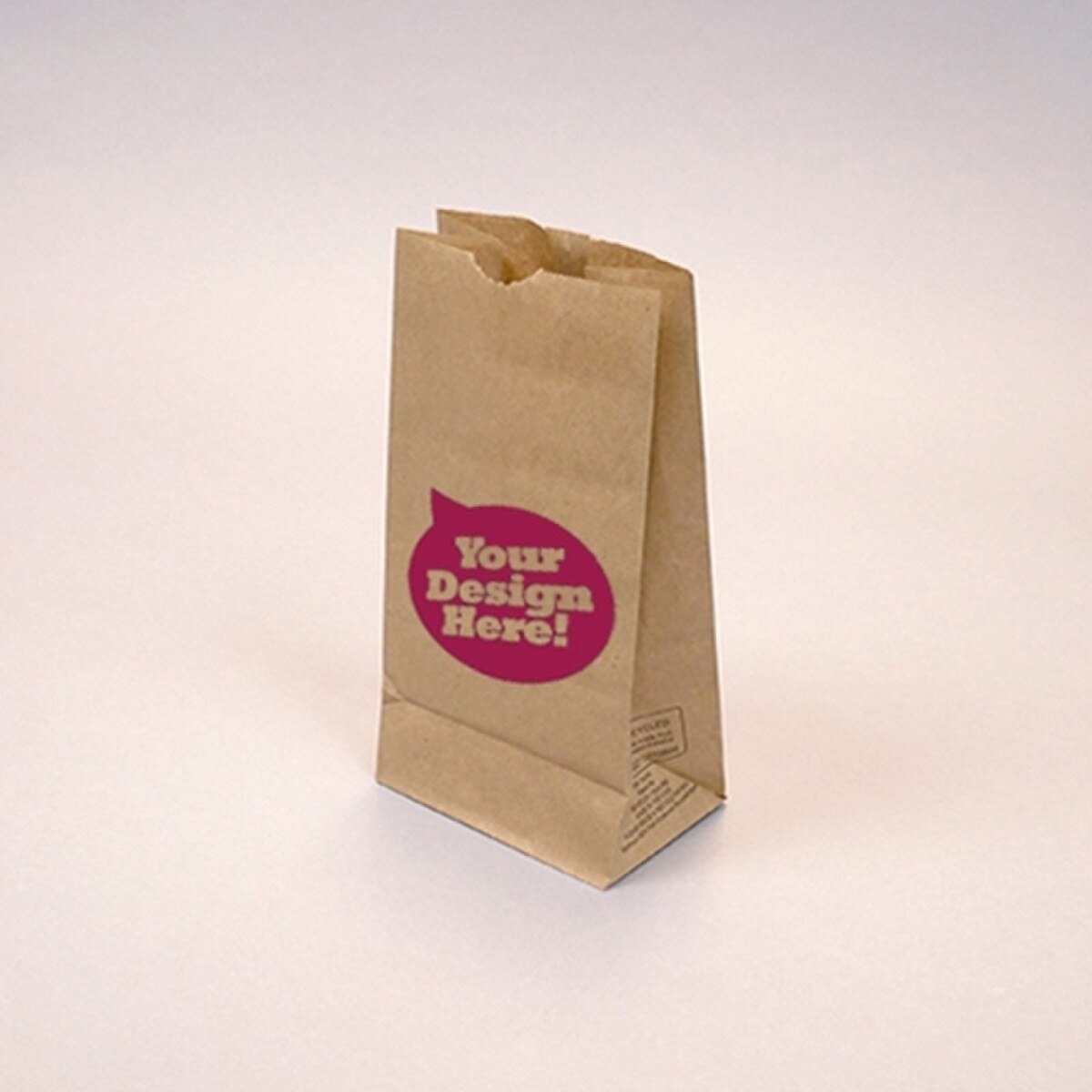 Custom-Printed Natural Kraft 6-lb G